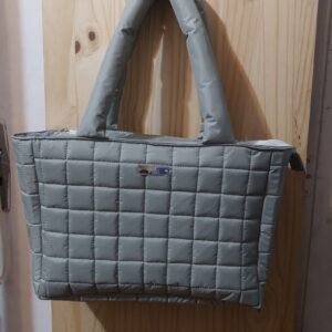 Bolsa Puffer Prata